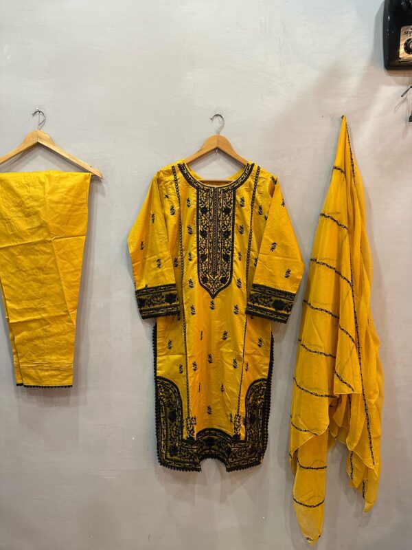 | MUSTARD YELLOW | 3 PIECE LONG OUTFIT |