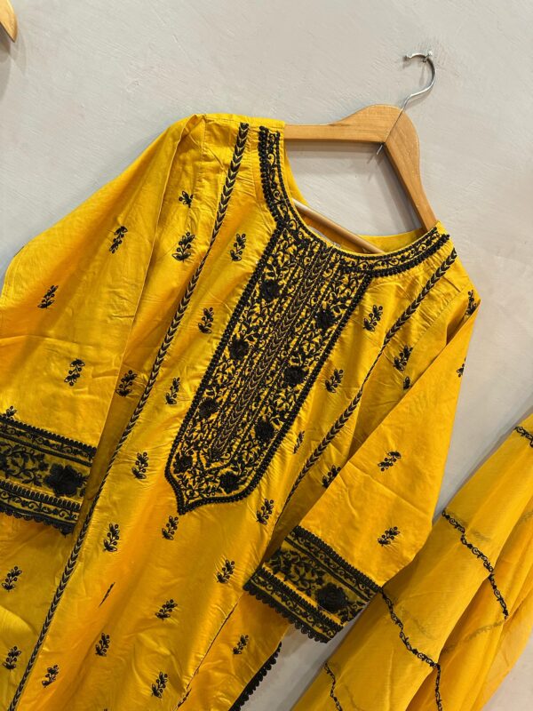 | MUSTARD YELLOW | 3 PIECE LONG OUTFIT | - Image 5