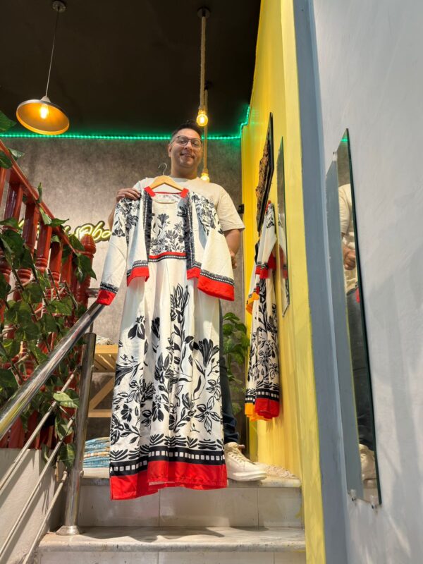 RED LULU MAXI + KOTI  | CREPE STUFF | - Image 3
