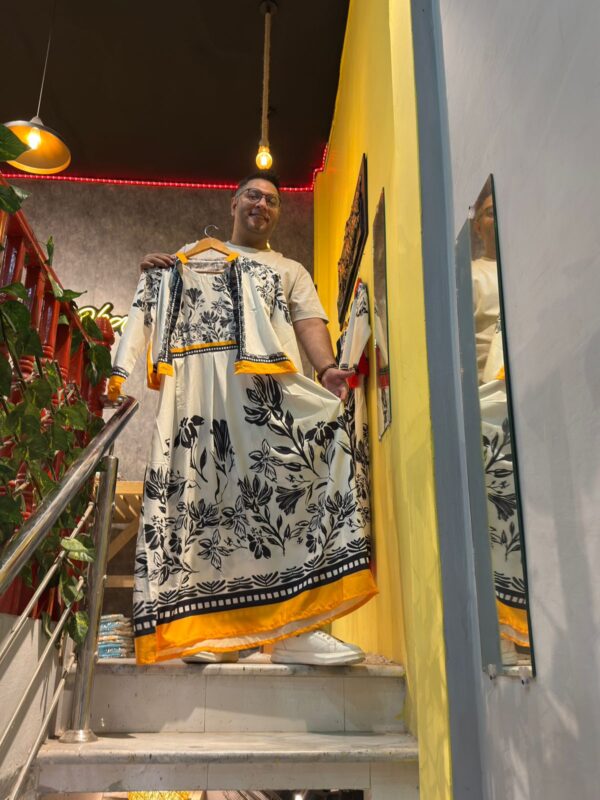 MUSTARD YELLOW MAXI + KOTI | CREPE STUFF |